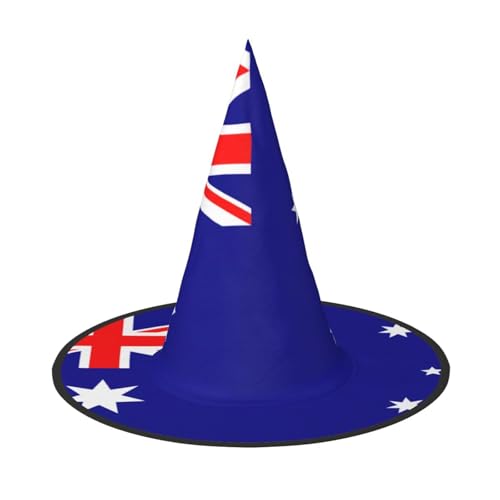 SDEGTHO Spitzkappe, australische Flagge, Hexenhut, für Halloween, Kostüm, Party, Weihnachten, Maskerade, Karneval, Cosplay, 3 Stück von SDEGTHO