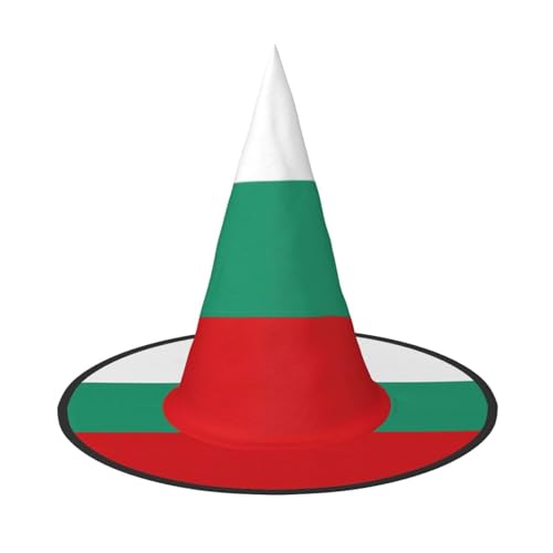 SDEGTHO Spitzkappe Bulgarische Flagge Hexenhut für Halloween Kostüm Party Weihnachten Maskerade Karneval Cosplay 3 Stück von SDEGTHO