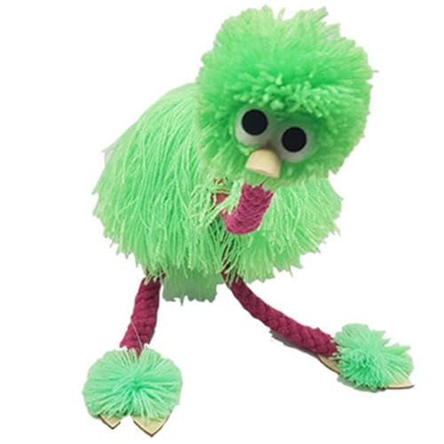 SDFGBNJK Kinder Marionette Strauß, Ostrich Toy Die neue Aufklärung für Kinder liefert traditionelles Volkspuzzle Hand gemacht Ostrich Marionette String Eltern Kind Interaktives Spielzeug,Grün von SDFGBNJK