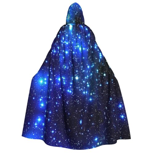 Kapuzenumhang mit Galaxie-Stern-Druck, für alle Unisex, Cosplay, Kostüm, Halloween, Dekoration, Karnevalsbedarf von SDFHU