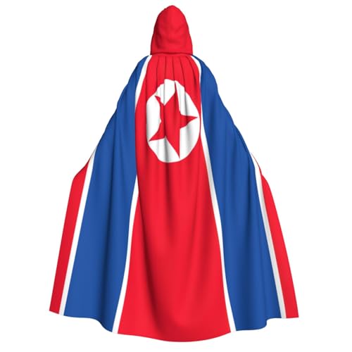 SDFHU Kapuzenumhang mit koreanischer Flagge, Unisex, Cosplay, Kostüm, Halloween, Dekoration, Karnevalsbedarf von SDFHU