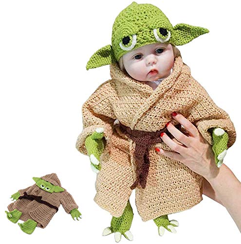 SDYAYFGE Baby FotoShooting Neugeborene Fotografie Requisiten Handgestrickter Set Kostüme für Baby Für 0-6 Monate Baby Boy Girl Weihnachts Geschenk von SDYAYFGE