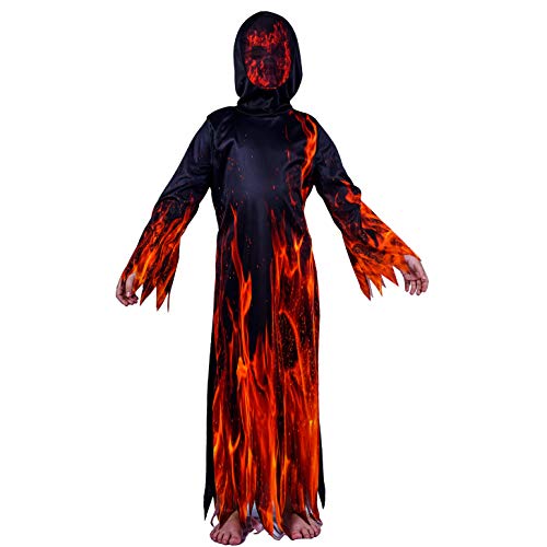 SEA HARE Kind Halloween Flame Robe Kostüm (S :4-6 Jahre) von SEA HARE