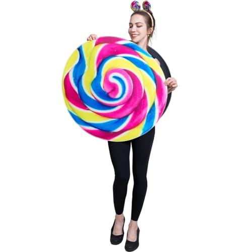 SEA HARE Lustige Lollipop-Kostüme für Erwachsene, süße Süßigkeiten-Party-Kostüme, Unisex SEA HARE Lustige Lollipop-Kostüme für Erwachsene, süße Süßigkeiten-Party-Kostüme, Unisex von SEA HARE