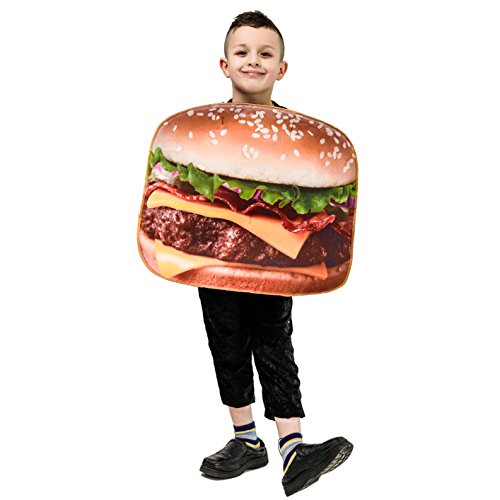 SEA HARE Unisex 3D Digitaldruck Kind Hamburger Kostüm One Size von SEA HARE