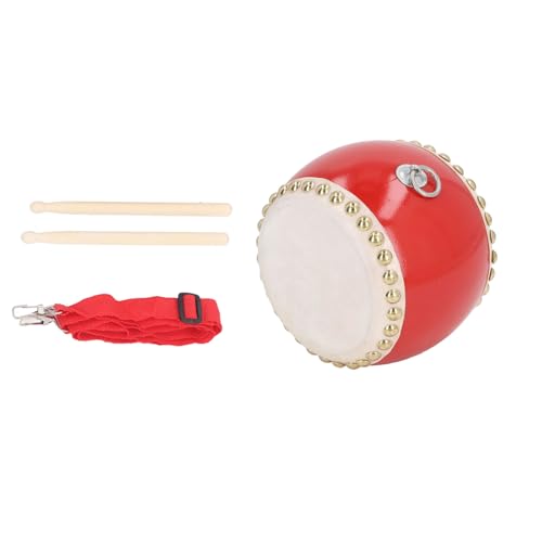 Chinesisches Hölzerne Drum Toy Set Chinesisches Holztrommelspielzeug, Chinesische Drum Sheepell -Drum Top Percussion Drum mit Drum Sticks für Jungen Mädchen Musikgeschenk von SEAFRONT