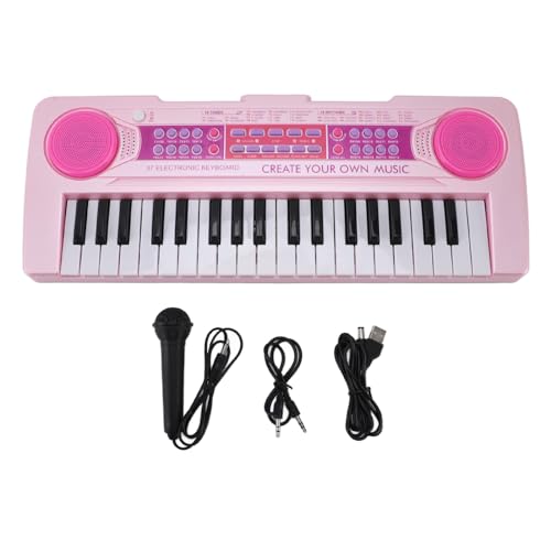 Keyboard Piano Mini 37 Tasten Elektronisches Klavier Multifunktionales Puzzle Tragbares Musikinstrument für Jungen Mädchen Anfänger von SEAFRONT