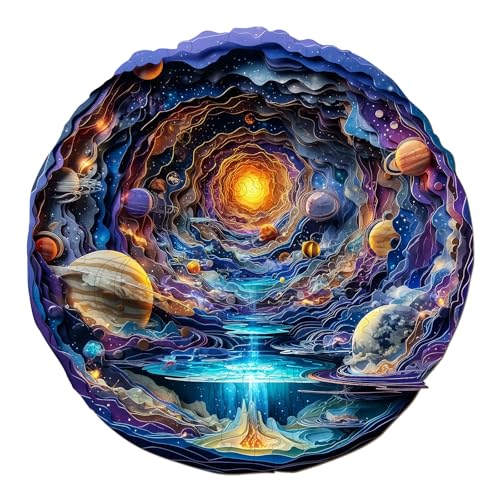 SECOGM Holzpuzzle Erwachsene, 100 Teile Bunter Raum Holz Puzzle Erwachsene, 21.5x21.5cm Wooden Puzzle, Unregelmäßige Form, Premium-Holzpuzzle Geschenkbox SECOGM Holzpuzzle Erwachsene, 100 Teile Bunter Raum Holz Puzzle Erwachsene, 21.5x21.5cm Wooden Puzzle, Unregelmäßige Form, Premium-Holzpuzzle Geschenkbox von SECOGM