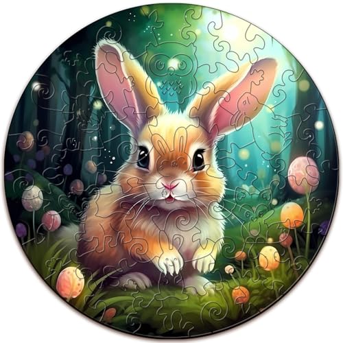 SECOGM Holzpuzzle Kinder, Osterhase Kinderpuzzle ab 3 Jahren, Unregelmäßiges Großteile-Puzzle 50 Teilen, Vorschul-Lernpädagogisches Puzzle,29×29 cm SECOGM Holzpuzzle Kinder, Osterhase Kinderpuzzle ab 3 Jahren, Unregelmäßiges Großteile-Puzzle 50 Teilen, Vorschul-Lernpädagogisches Puzzle,29×29 cm von SECOGM