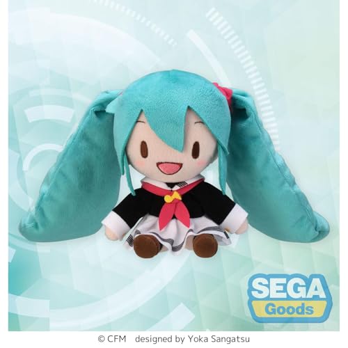 SEGA GOODS Hatsune Miku Uniform Ver, Plüschtier, 16 cm, Hatsune Miku Fuwa Pe von SEGA GOODS