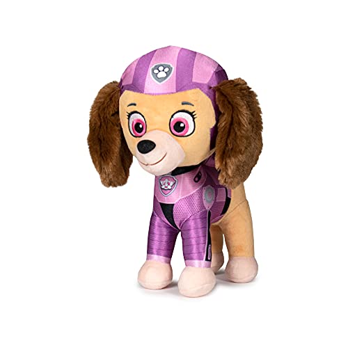 PAW Patrol The Movie versch. Motive, Plüsch Figuren 27cm Chase, Marshall, Liberty, Skye, Rubble, Rocky, Zuma, ORIGINAL Lizenzware für Kinder, Braver Than Ever - Kinofilm 2021 (Skye) von SEGA