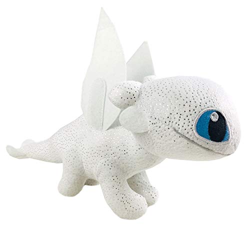 Play by Play HTTYD-Drachen, Drachenzähmen leicht gemacht - Light Fury Fury mit Weiß Super Bright Qualität 20 cm (30 cm Schwanz enthalten) - 760017911 von SEGA