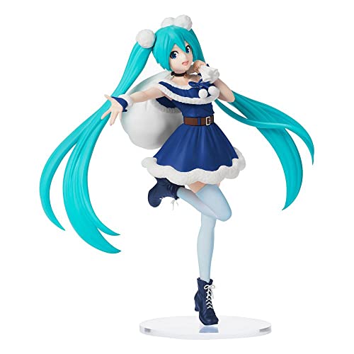 Sega Goods Hatsune Miku Statuette, Weihnachtsblau, 22 cm von SEGA