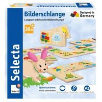 SELECTA 63024 Legespiel aus Holz Bilderschlange, 20 Teile von SELECTA