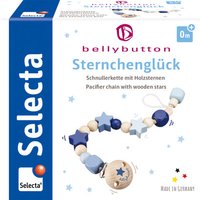 SELECTA 64014 Sternchenglück blau, Schnullerkette, 21 cm von SELECTA