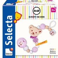 SELECTA 64302 STEIFF Schnullerkette rosa, 21 cm von SELECTA