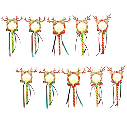 10/15 PCS Rentiergeweih/Tanghulu Leuchtende Stöcke Mit Jingling Glocken Für Weihnachtsfamilienversammlungen Und Fesion Event Festival Party Accessoires 10/15 PCS Rentiergeweih/Tanghulu Leuchtende Stöcke Mit Jingling Glocken Für Weihnachtsfamilienversammlungen Und Fesion Event Festival Party Accessoires von SELVFZ