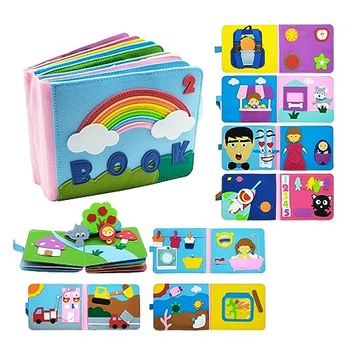 SELVFZ Interaktive Babybücher Bildung Soft Books Spielzeug Für Kleinkinder Jungen & Mädchen Geschenk Leicht Zu Reinigen SELVFZ Interaktive Babybücher Bildung Soft Books Spielzeug Für Kleinkinder Jungen & Mädchen Geschenk Leicht Zu Reinigen von SELVFZ