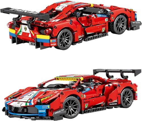 SEMBO block Supersportwagen Bausteine Sets,Maßstab 1:14 Automodell Bauspielzeug (1206 Stück) von SEMBO block