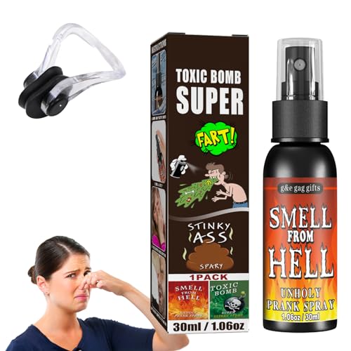 SEMINISMAR Stinkender Furz-Spray,Flüssiger Furz,Furzspray Prank Extrem,Furzspray Prank,Tricky Liquid Fart,Schrecklicher Geruch Spray Langanhaltender Geruch,30ml von SEMINISMAR