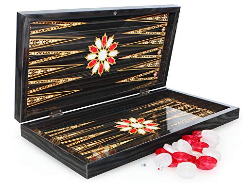 Orientalische Backgammon TAVLA XXL Intarsien Look von SEMUS