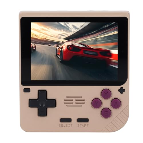 Retro Videospielkonsole, 3,5 Zoll IPS Dual Joystick Quad Core Handkonsole mit Kleiner Speicherkarte, Kombinierter Querrichtungstaste, 3000 mAh Akku (128G) von SENECESLI