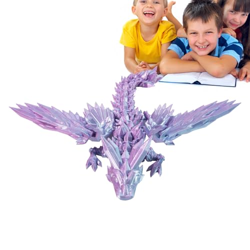 3D gedrucktes Drachenornament, bewegliches Drachenspielzeug, tragbares Drachenspielzeug, Überschwemmung des Drachenspielzeugs - Jahr des Drachen Stressabbau für Kinder und Erwachsene, Königin von SENZZ