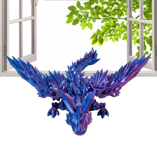 3D gedrucktes Drachenornament, bewegliches Drachenspielzeug, tragbares Drachenspielzeug, Überschwemmung des Drachenspielzeugs - Jahr des Drachen Stressabbau für Kinder und Erwachsene, Königin von SENZZ