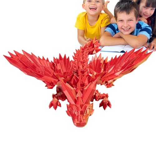 3D gedrucktes Drachenornament, bewegliches Drachenspielzeug, tragbares Drachenspielzeug, Überschwemmung des Drachenspielzeugs - Jahr des Drachen Stressabbau für Kinder und Erwachsene, Königin von SENZZ