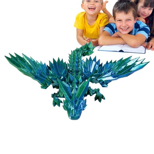 3D gedrucktes Drachenornament, bewegliches Drachenspielzeug, tragbares Drachenspielzeug, Überschwemmung des Drachenspielzeugs - Jahr des Drachen Stressabbau für Kinder und Erwachsene, Königin von SENZZ