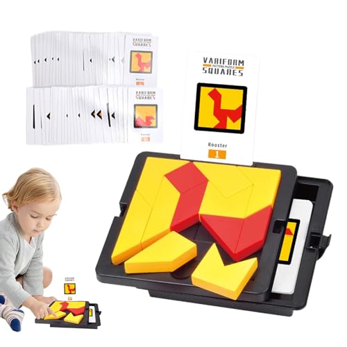 Block-Puzzle, Puzzle-Spielzeug, zusammengebautes Puzzle-Spielzeug für Kinder | Geometrie-Intelligenzspielzeug für Zuhause, Auto, Reisen, Outdoor-Aktivitäten von SENZZ