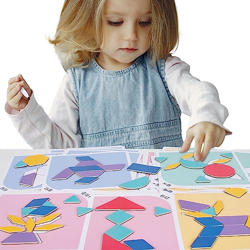 SENZZ Magnetische Puzzle-Tafel - Tischpuzzle mit Bausteinen, Tischpuzzle mit Bausteinen, magnetisches Puzzle, Mathematikspiele von SENZZ