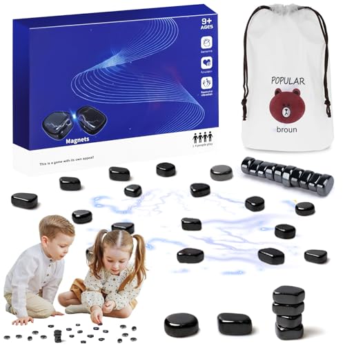 SEO-FANALLY Magnetspiel, Magnetic Chess Game, Magnetisches Schachspiel, Brettspiele, Tabletop Spiele, Tragbares Schachbrett-Party, Reisespiele von SEO-FANALLY