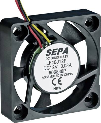 SEPA LF40J12SE22 Axiallüfter 12 V/DC 8.3 m³/h (L x B x H) 40 x 40 x 10mm von SEPA