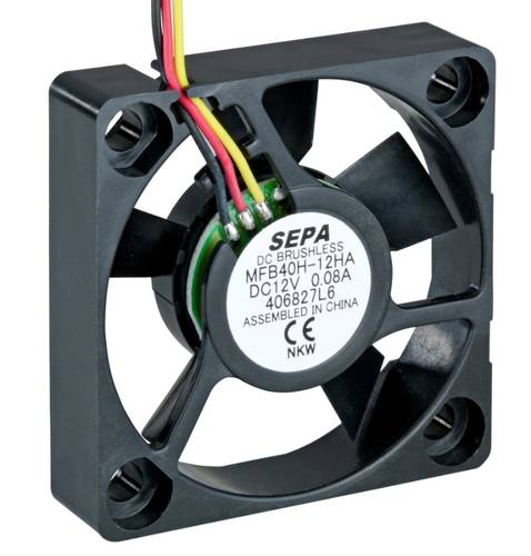 SEPA MFB40H12HA-001 Axiallüfter 12 V/DC 13.92 m³/h (L x B x H) 40 x 40 x 10mm von SEPA