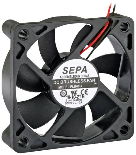 SEPA PLB60B12SE32A Axiallüfter 12 V/DC 27.6 m³/h (L x B x H) 60 x 60 x 15mm von SEPA