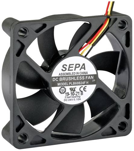 SEPA PLB60B24FSE31A Axiallüfter 24 V/DC 27.6 m³/h (L x B x H) 60 x 60 x 15mm von SEPA