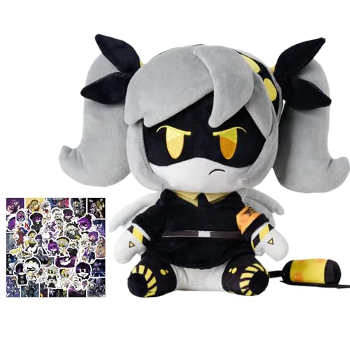 SERTAS Pillow Plush Doll Plush Toy Soft Cartoon Anime Character Plush Doll (Schwarzes Mädchen) von SERTAS