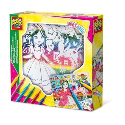 SES Creative 01150 Leinwände zum Bemalen mit Metallic Effekt, Diverse Farben, Mittel SES Creative 01150 Leinwände zum Bemalen mit Metallic Effekt, Diverse Farben, Mittel von SES Creative