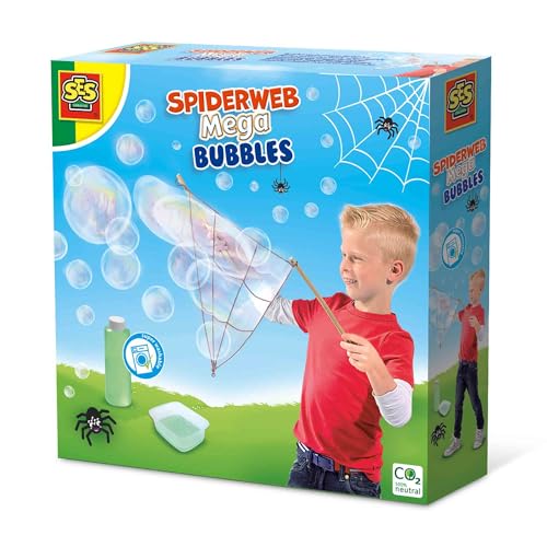 SES Creative 02322 Spiderweb Mega Seifenblasen Set - Riesenseifenblasen für Kinder Spaß von SES Creative