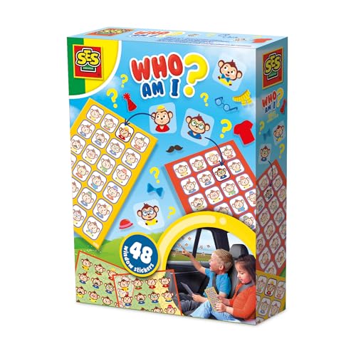 SES Creative 02406 Fenstersticker-Spiel für das Auto - Reisespiele - Unterwegs im Auto - 48 Sticker und 2 Spielbretter - Für Kinder ab 3 Jahren SES Creative 02406 Fenstersticker-Spiel für das Auto - Reisespiele - Unterwegs im Auto - 48 Sticker und 2 Spielbretter - Für Kinder ab 3 Jahren von SES Creative