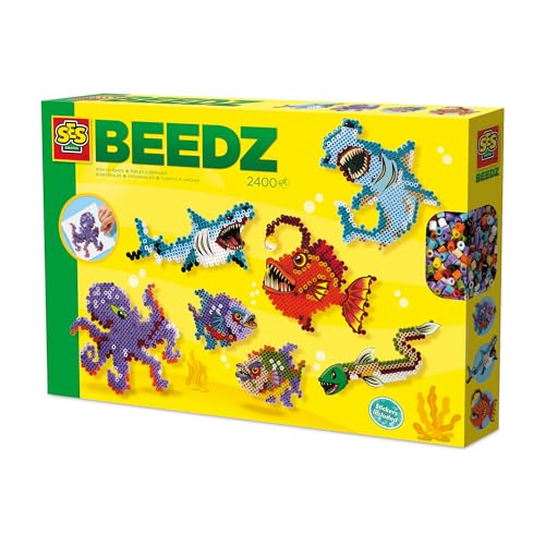 SES Creative 06209 Beedz Coole Meerestiere - Bügelperlen - Bastelset für Kinder Inklusive Perlen und Steckplatte - Für Kinder ab 5 Jahren SES Creative 06209 Beedz Coole Meerestiere - Bügelperlen - Bastelset für Kinder Inklusive Perlen und Steckplatte - Für Kinder ab 5 Jahren von SES Creative