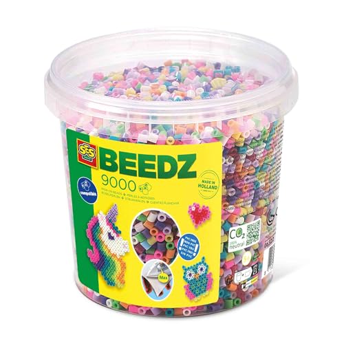 SES Creative 06322 Trendy Bügelperlen-Set, 9000 Stück in modernen Farben SES Creative 06322 Trendy Bügelperlen-Set, 9000 Stück in modernen Farben von SES Creative