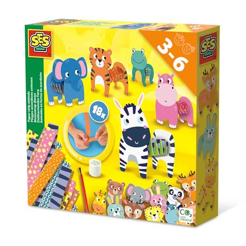 SES Creative 14041 Ziehharmonika-Tiere, Diverse Farben von SES Creative