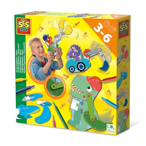 SES Creative 14045 Junge Ingenieure-Dinos, Diverse Farben von SES Creative