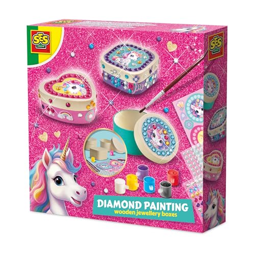 SES Creative 14138 Unicorn-Diamond Painting Schmuckkästchen von SES Creative