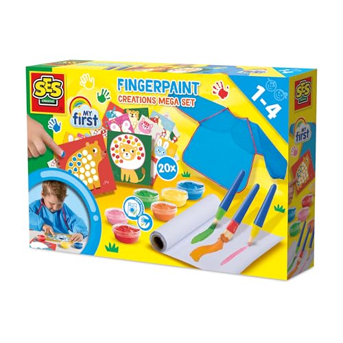 SES Creative 14445 My First-Fingerfarben-Kreationen Mega-Set von SES Creative