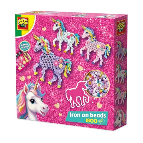 SES Creative 14728 Einhorn - Bügelperlen - Kreatives Bastelset für Kinder ab 5 Jahren - Erstelle magische Einhörner mit Perlen - Perfekt für Bastelspaß SES Creative 14728 Einhorn - Bügelperlen - Kreatives Bastelset für Kinder ab 5 Jahren - Erstelle magische Einhörner mit Perlen - Perfekt für Bastelspaß von SES Creative