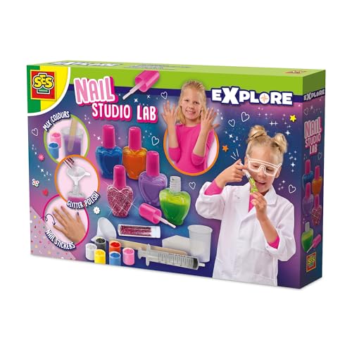SES Creative 25141 Nagelstudio-Labor - Nagellack für Kinder - Mache deinen eigenen Nagellack - Mint Spielzeug - Experimentierkästen - Für Kinder ab 8 Jahren SES Creative 25141 Nagelstudio-Labor - Nagellack für Kinder - Mache deinen eigenen Nagellack - Mint Spielzeug - Experimentierkästen - Für Kinder ab 8 Jahren von SES Creative