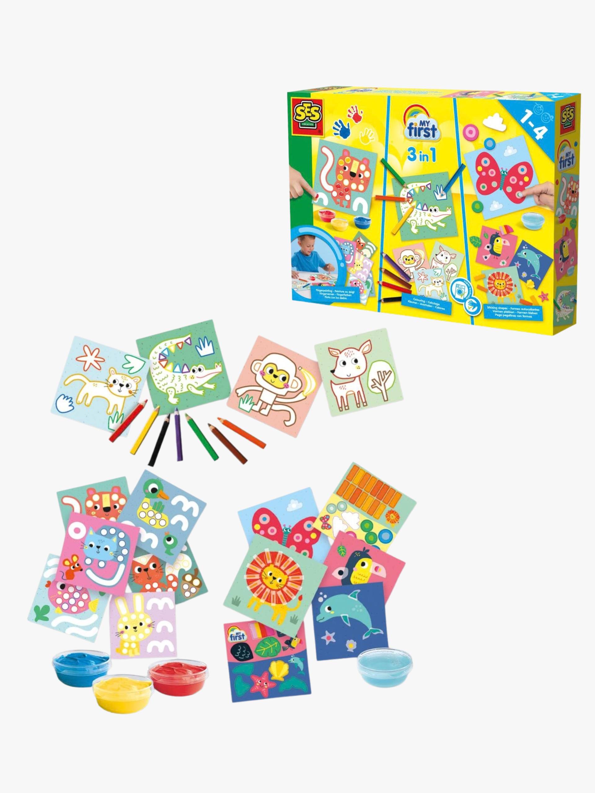 SES Creative 3-in-1 Bastelset Meine Ersten Fingerfarben Ausmalen & Formen SES Creative 3-in-1 Bastelset Meine Ersten Fingerfarben Ausmalen & Formen von SES Creative